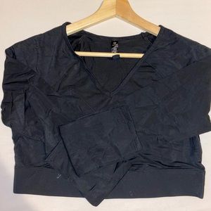 Cropped workout shirt